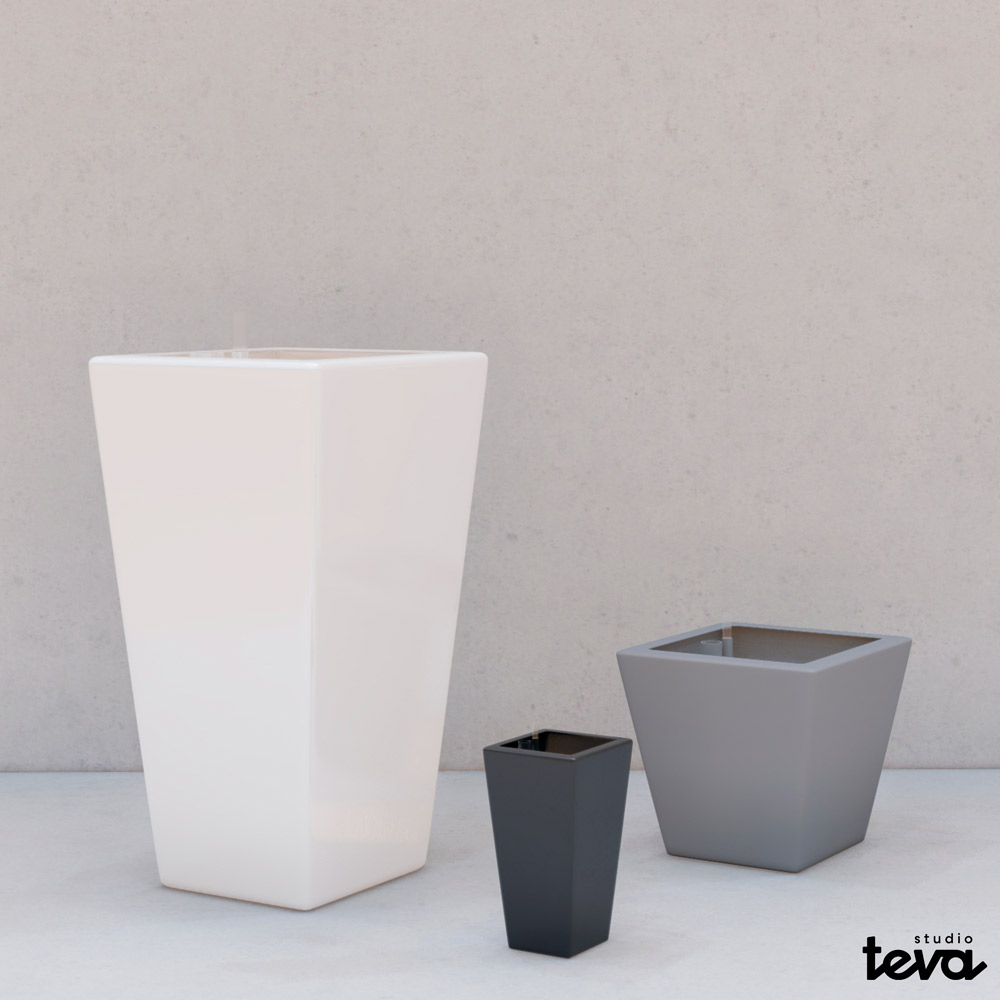 Macetas Trapecio fibra de vidrio