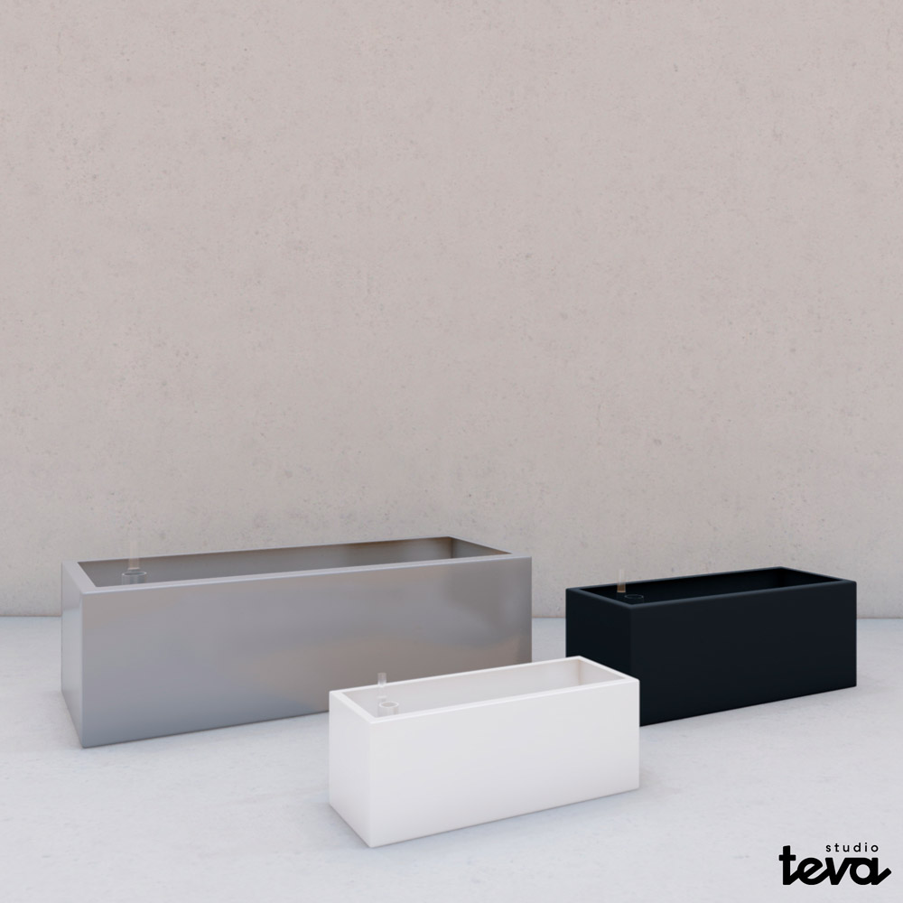 Macetas de fibra de vidrio